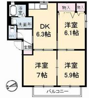 シャーメゾン清谷 B棟の間取り画像