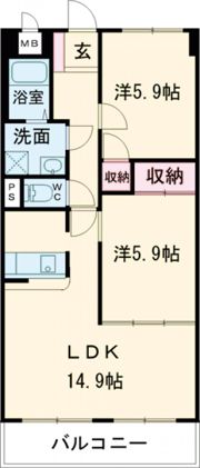 DEAR COURT TOKIDENの間取り画像