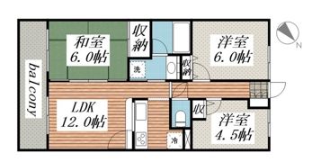 コスモ拝島の間取り画像