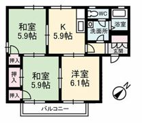 ディアス200 A棟の間取り画像
