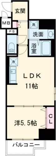 グランコート北園の間取り画像