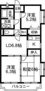 ソレアードAKAGIの間取り画像