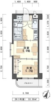 しゃとれ東勝山の間取り画像