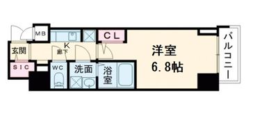 S-RESIDENCE福島玉川Tresの間取り画像