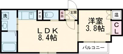 GRANDIR七道Bliss Courtの間取り画像