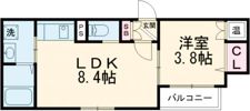 GRANDIR七道Bliss Courtの間取り画像