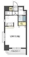 ロータリーマンション長田東の間取り画像