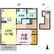 Dーroom東泉町 Bの間取り画像