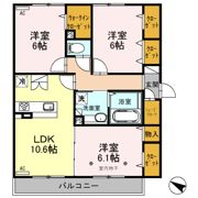 ﾛｲｼﾞｪﾝﾄﾊﾟｰｸｽ ﾚｲｸﾀｳﾝ Ⅱ Jの間取り画像