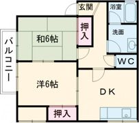 コーポぱーぷるの間取り画像