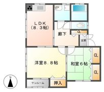 モカパレスの間取り画像