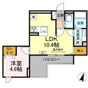 イーリスコート大和中央の間取り画像