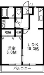 ハイムラフォーレの間取り画像