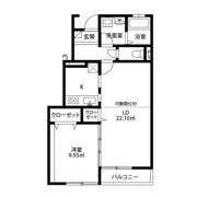 アムール 白山の間取り画像