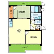 グレースくれないの間取り画像