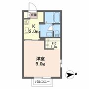 ルクエンス小田原Bの間取り画像