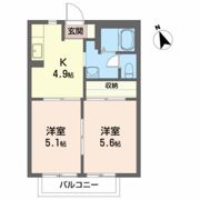 サンハイツ柴宮 Aの間取り画像