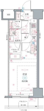 クレヴィスタお花茶屋の間取り画像