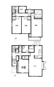 杉山2階建て貸家の間取り画像