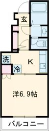ピース北河原町B棟の間取り画像