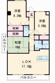 ツインパストラルの間取り画像