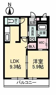 ウィスティリア A棟の間取り画像