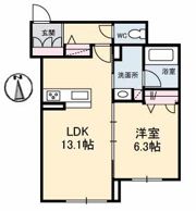 シャーメゾン旭WESTの間取り画像