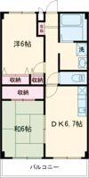 仏生山マンションの間取り画像