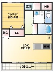ベルデュール成田幸町の間取り画像