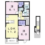 プロムナード アンジュ Ⅱの間取り画像