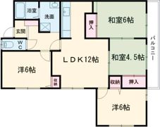 サンメゾン忍海の間取り画像
