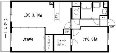 グランストーク中野町の間取り画像