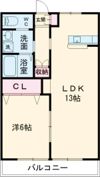 SANS片西の間取り画像