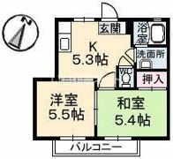 ベルヴュ貴船の間取り画像