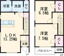フォリーベルジェール A棟の間取り画像