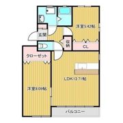 ロックガーデン南棟の間取り画像