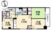 リバティーマンションの間取り画像