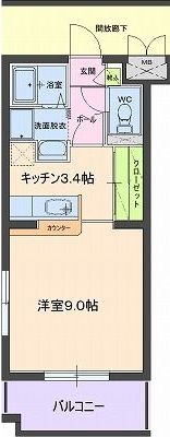 キャッスル道傳(どうでん)の間取り画像