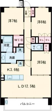 ブランシエラ高松の間取り画像