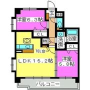 エルハイム室見Ⅲの間取り画像