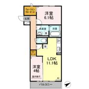 ルークス花園の間取り画像