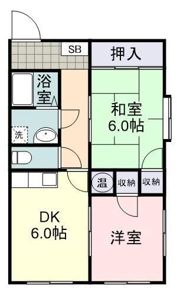 サンパレス中田4の間取り画像