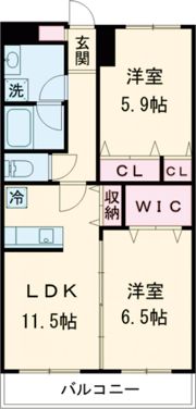 RESIDENCE Hill East河渡の間取り画像