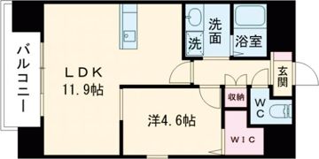 elcia新町の間取り画像
