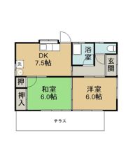 鳥塚住宅 A号棟の間取り画像