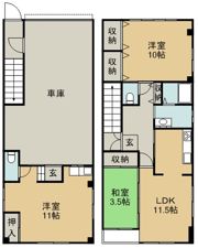 富田橋 鍬田邸の間取り画像