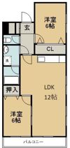 サンステージ北沖洲Ⅰの間取り画像
