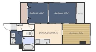 Super Richi314 新屋敷の間取り画像