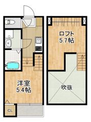 MODERN PALAZZO 宇都町Bの間取り画像