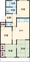 パレス箕輪の間取り画像